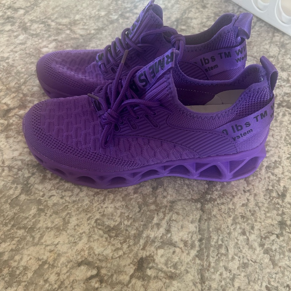 Vibrant Purple Athletic Sneakers